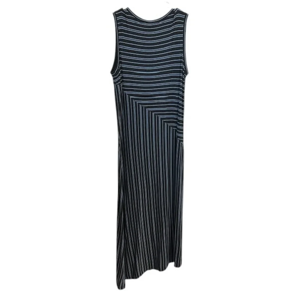 CAbi 5796 Striped Maxi Dress Sleeveless Casual Summer Tank‎ Dress Size Med